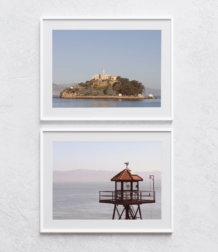 SET OF 2 - ALCATRAZ ISLAND AND GUARD TOWER, SAN FRANCISCO