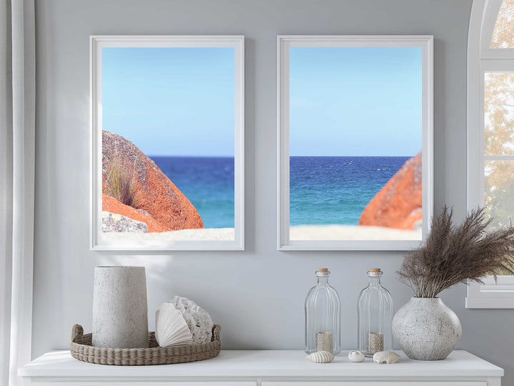 SET OF 2 - BAY OF FIRES, TASMANIA