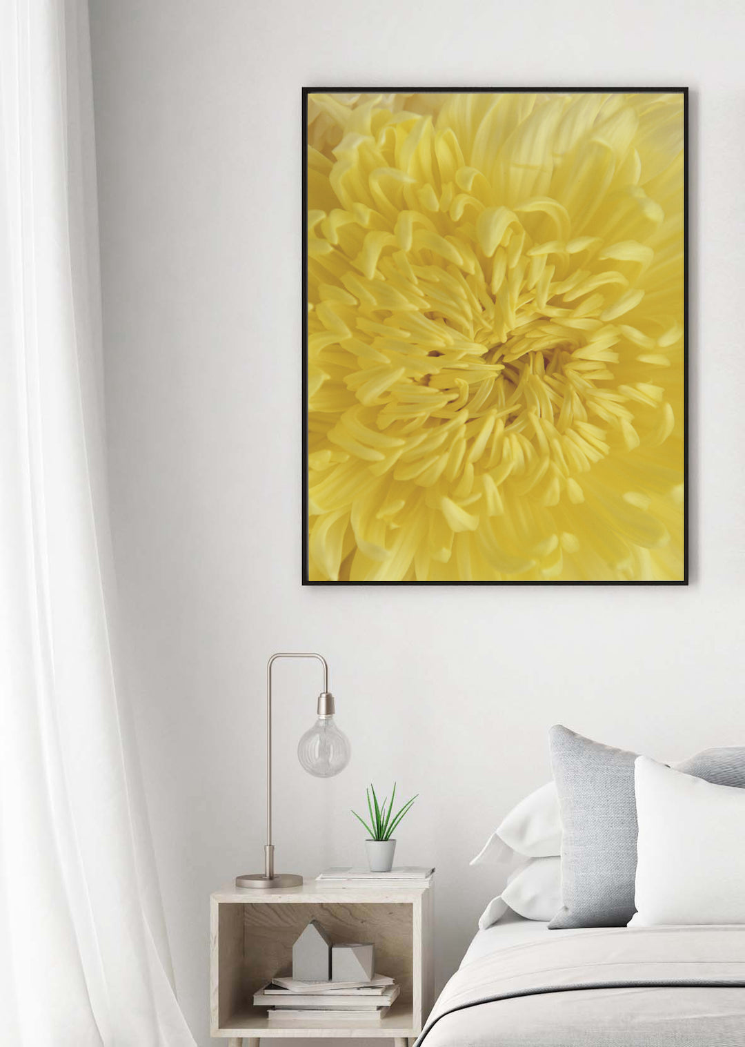 YELLOW MUMS HEART