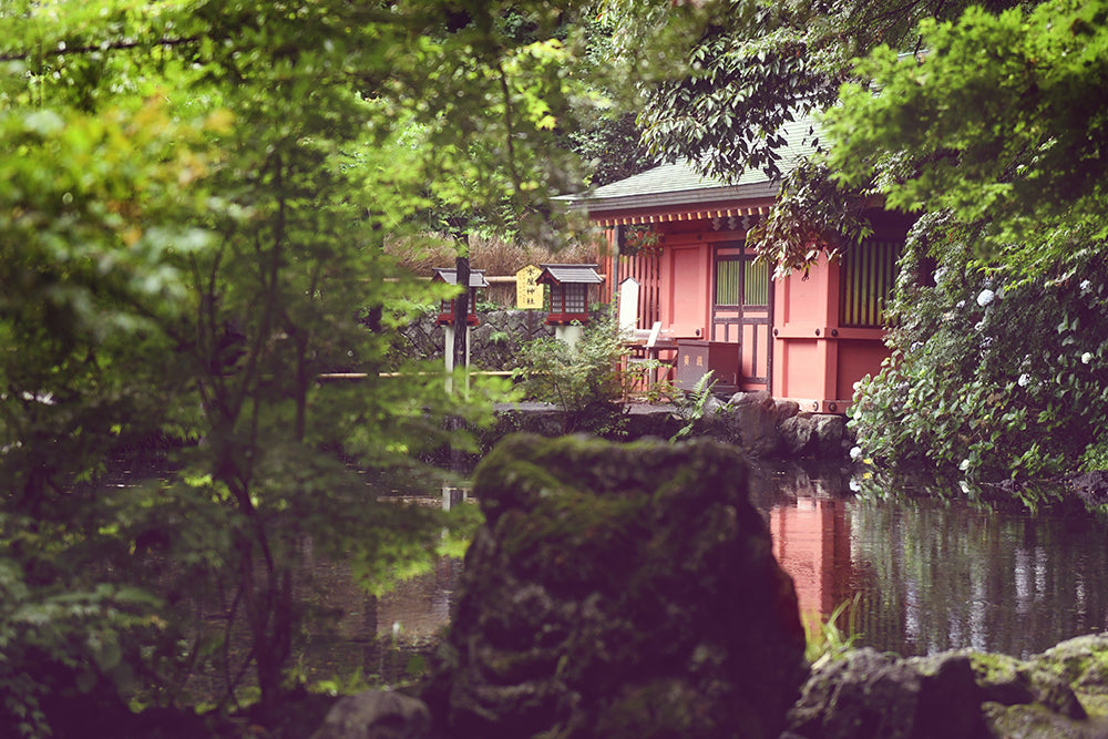 SET OF 2 - FUJI SAN SENGEN SHRINE TORII GATE, JAPAN