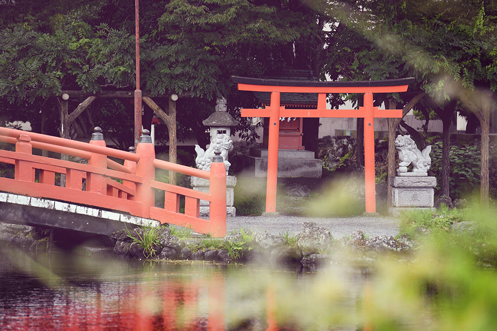 SET OF 2 - FUJI SAN SENGEN SHRINE TORII GATE, JAPAN