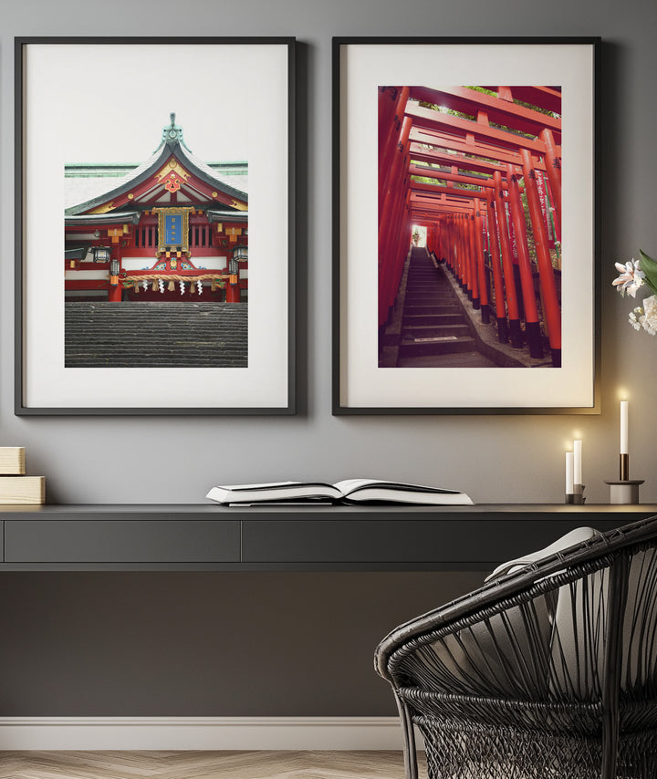 SET OF 2 - HEI JINJA SHRINE, JAPAN II