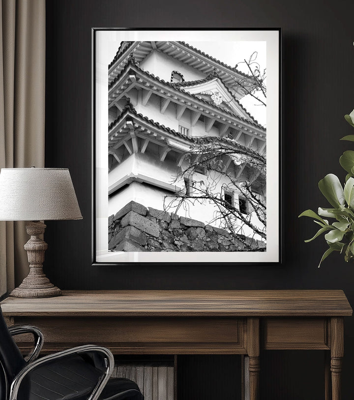 HIMEJI CASTLE BLACK AND WHITE