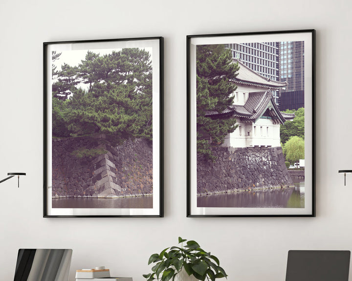 SET OF 2 - IMPERIAL PALACE, TOKYO JAPAN II