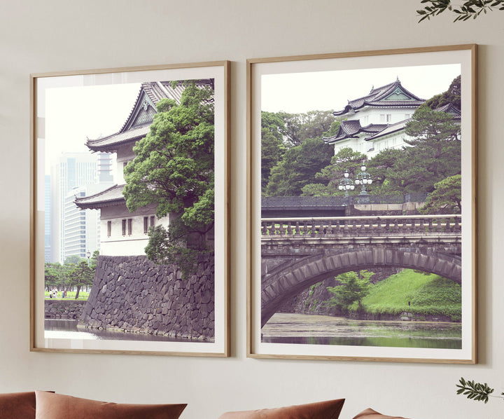 SET OF 2 - IMPERIAL PALACE, TOKYO JAPAN
