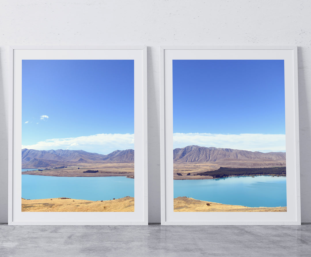 SET OF 2 - LAKE TEKAPO, NEW ZEALAND
