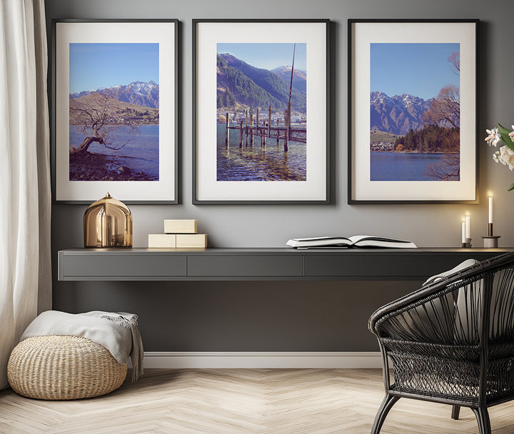 SET OF 3 - LAKE WAKITIPU, QUEENSTOWN