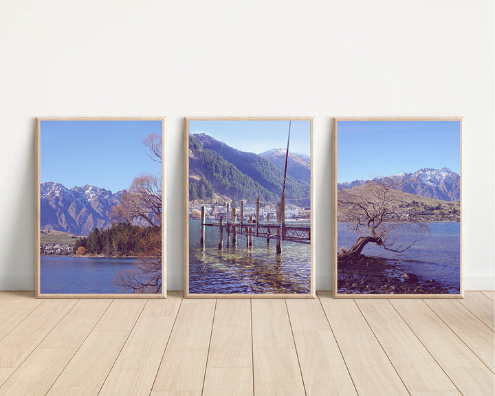 SET OF 3 - LAKE WAKITIPU, QUEENSTOWN