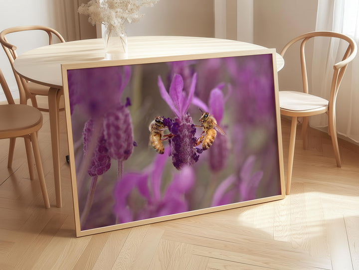 LAVENDER BEES LANDSCAPE