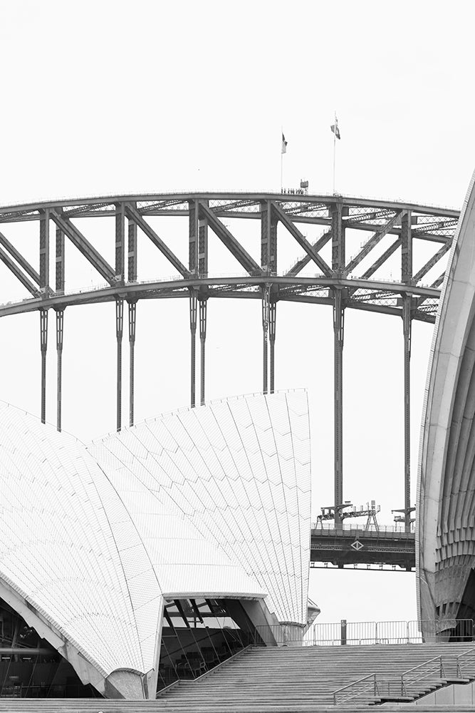 SET OF 2 - SYDNEY IN BLACK AND WHITE