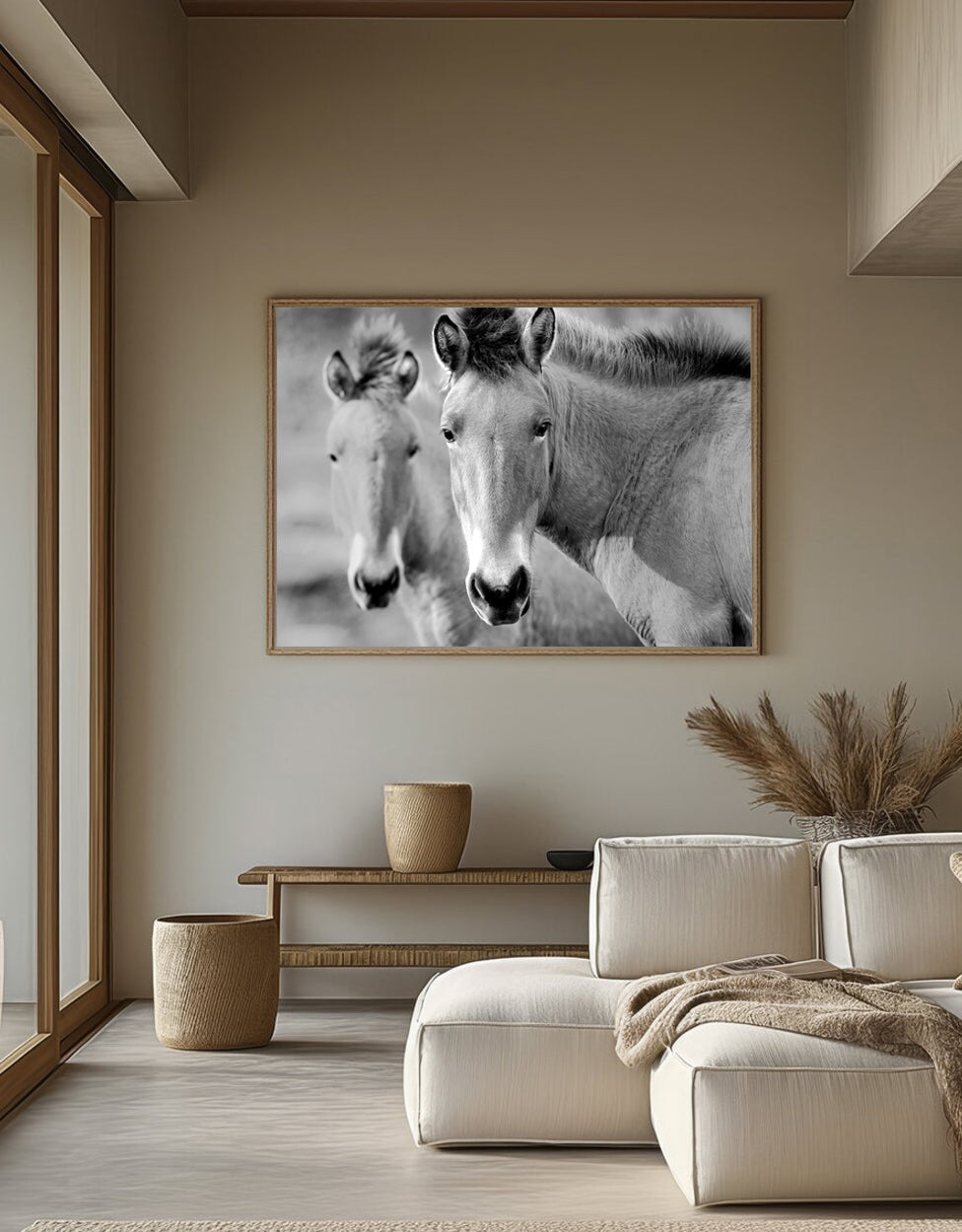 PRZEWALSKI PAIR BLACK AND WHITE