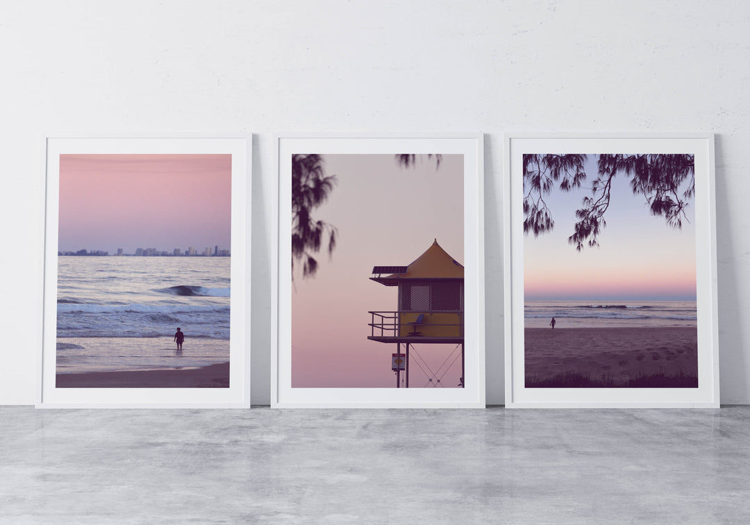 SET OF 3 – SURFERS PARADISE AT DUSK