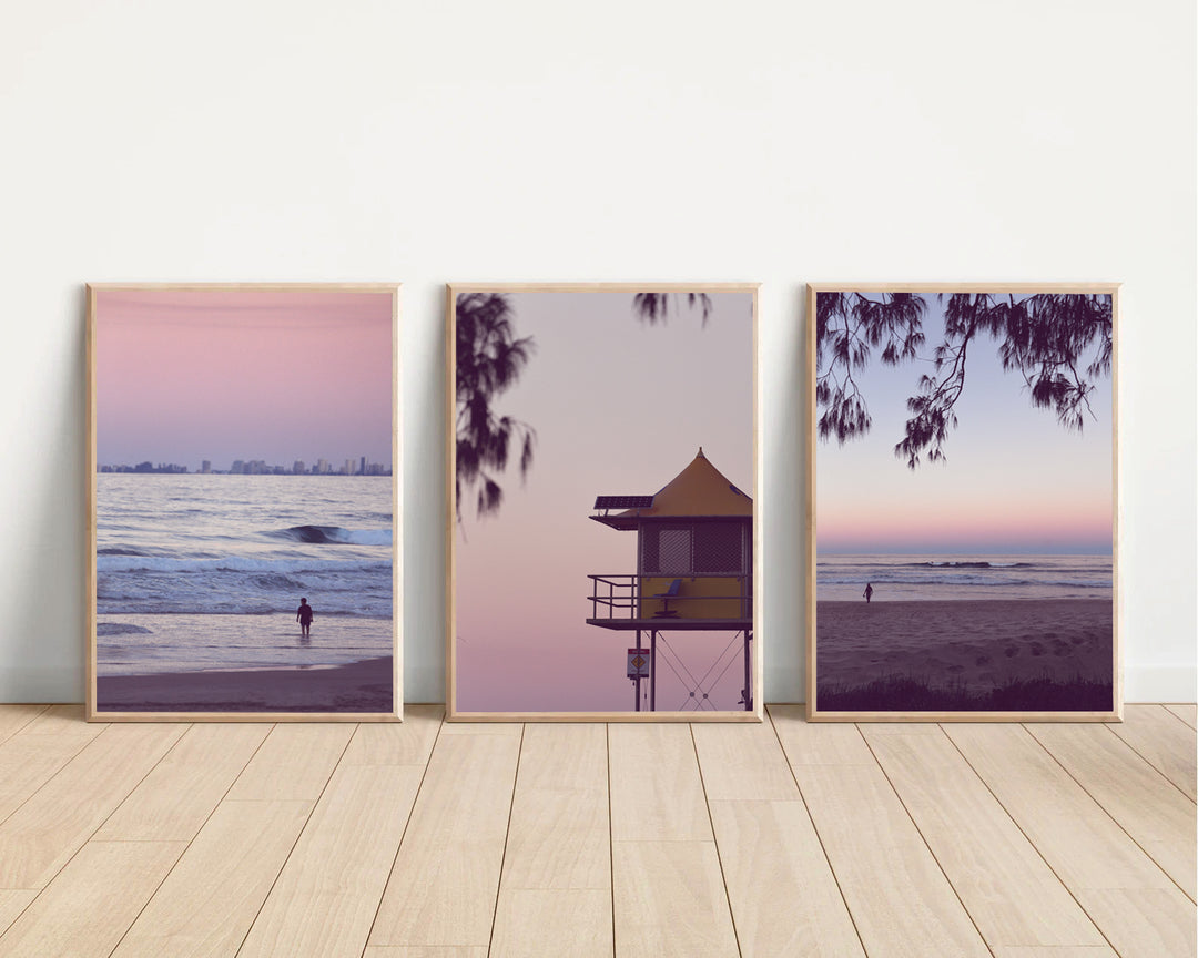 SET OF 3 – SURFERS PARADISE AT DUSK