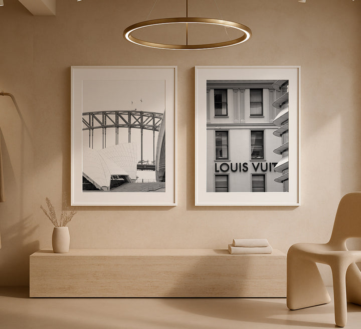 SET OF 2 - SYDNEY IN BLACK AND WHITE