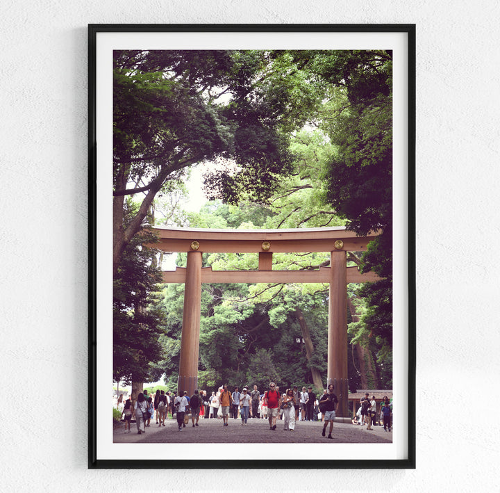 BUSY YOYOGI TORII GATE, TOKYO