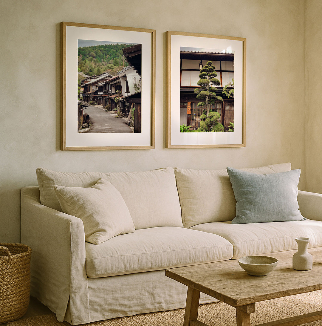 SET OF 2 - TSUMAGO ON THE NAKASENDO, JAPAN