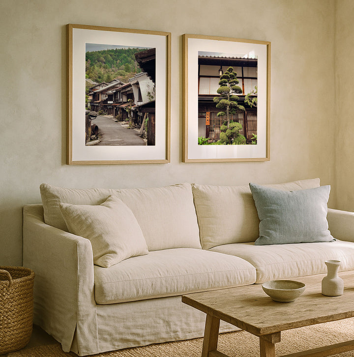 SET OF 2 - TSUMAGO ON THE NAKASENDO, JAPAN