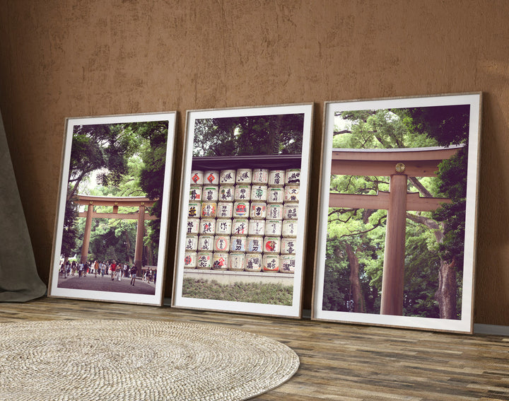 SET OF 3 - YOYOGI PARK, JAPAN